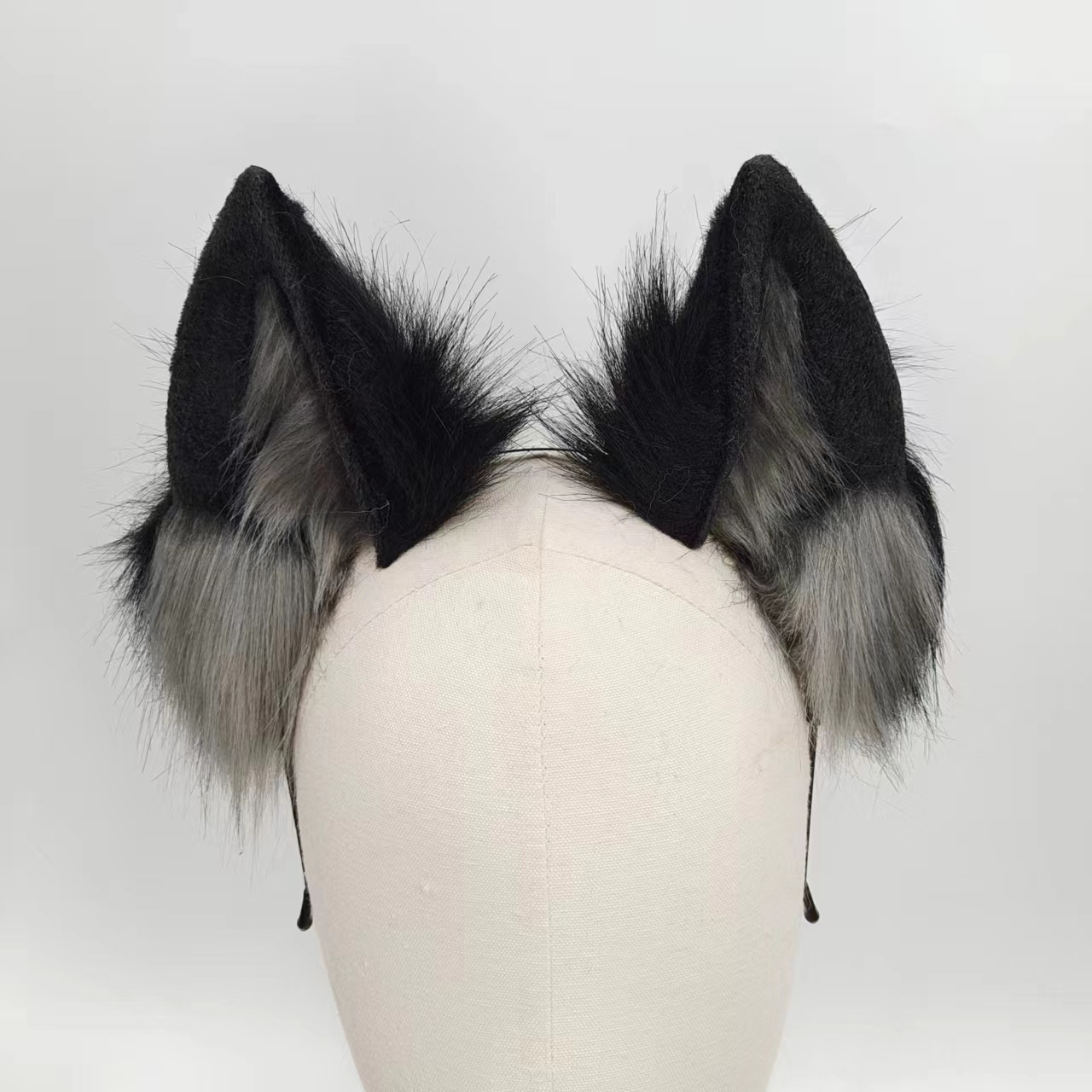 15 Inch Grey Fox Tail Butt Plug