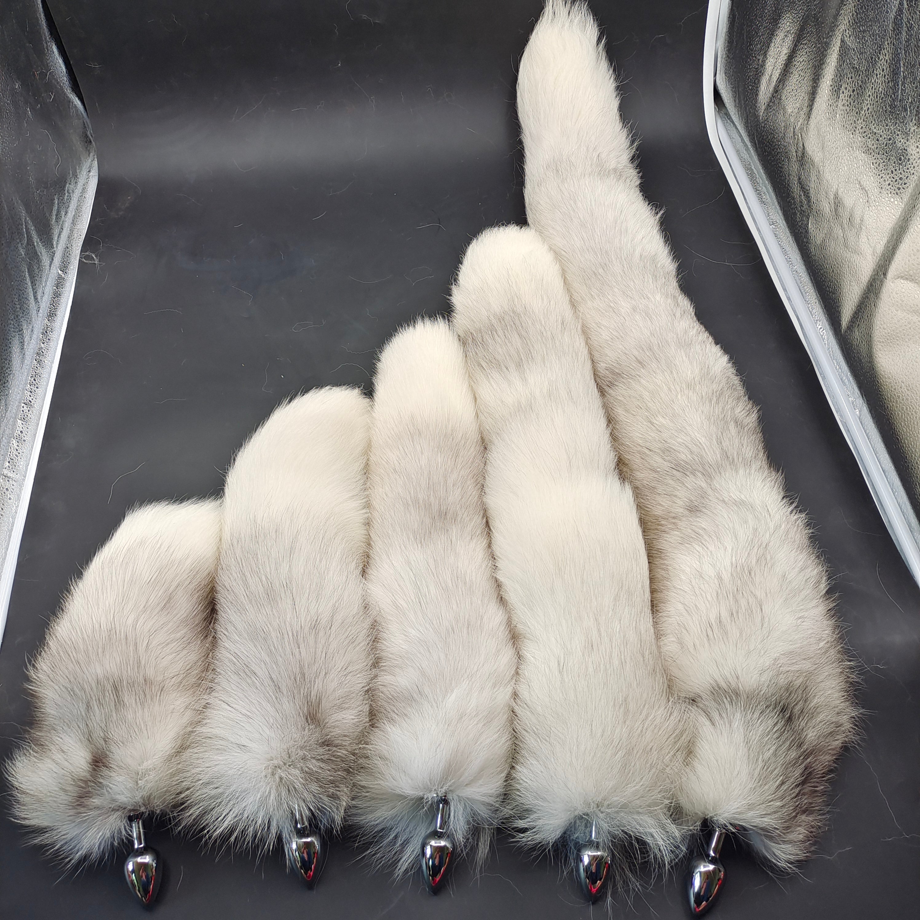 Furry Cosplay Snow Fox Tail Butt Plug—Multiple sizes