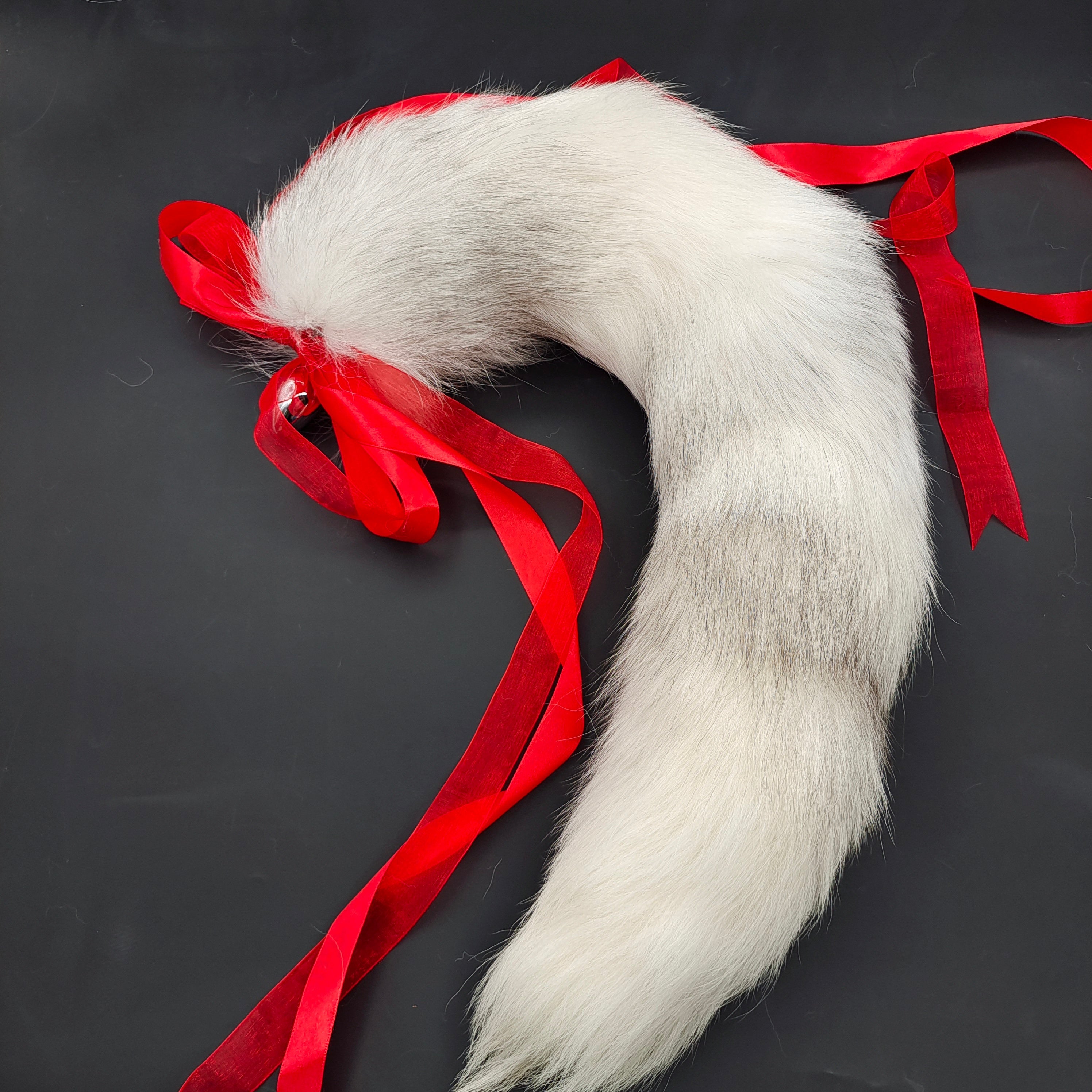 Furry Cosplay Snow Fox Tail Butt Plug—Multiple sizes