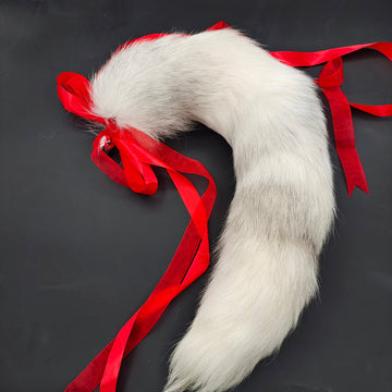 Furry Cosplay Snow Fox Tail Butt Plug—Multiple sizes