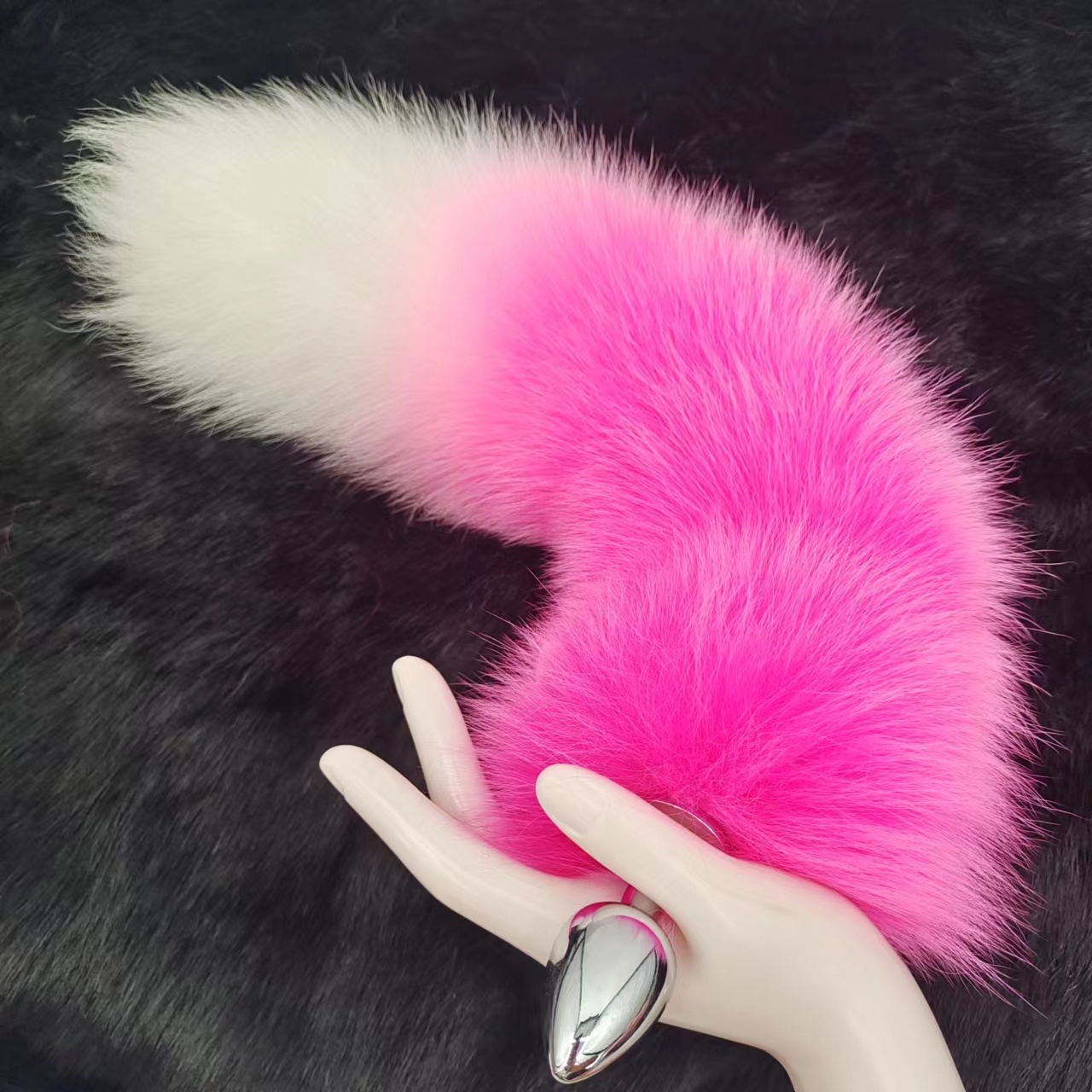 Pink Sweet Cute Fox Tail Butt Plug