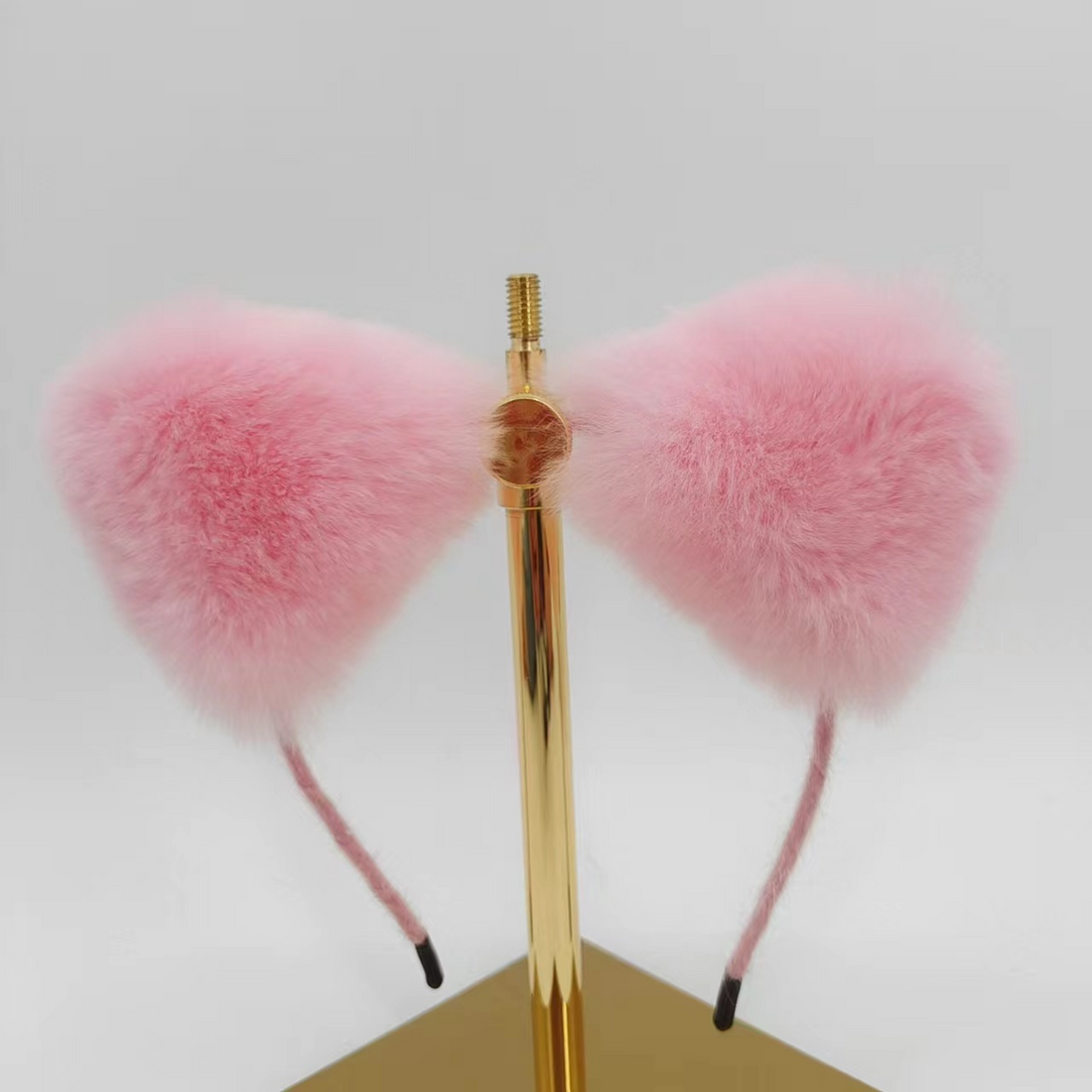 Pink Cat Ears Furry Tail Butt Plug