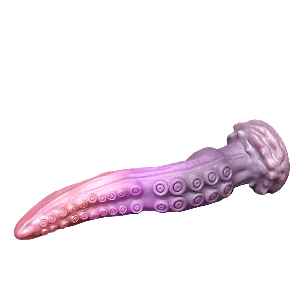 10 Inch Silicone Curved Tentacle Dildo