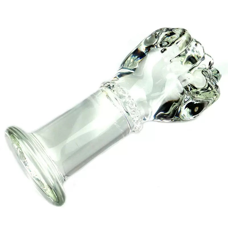 4 Inch Transparent Fist Big Glass Butt Plug