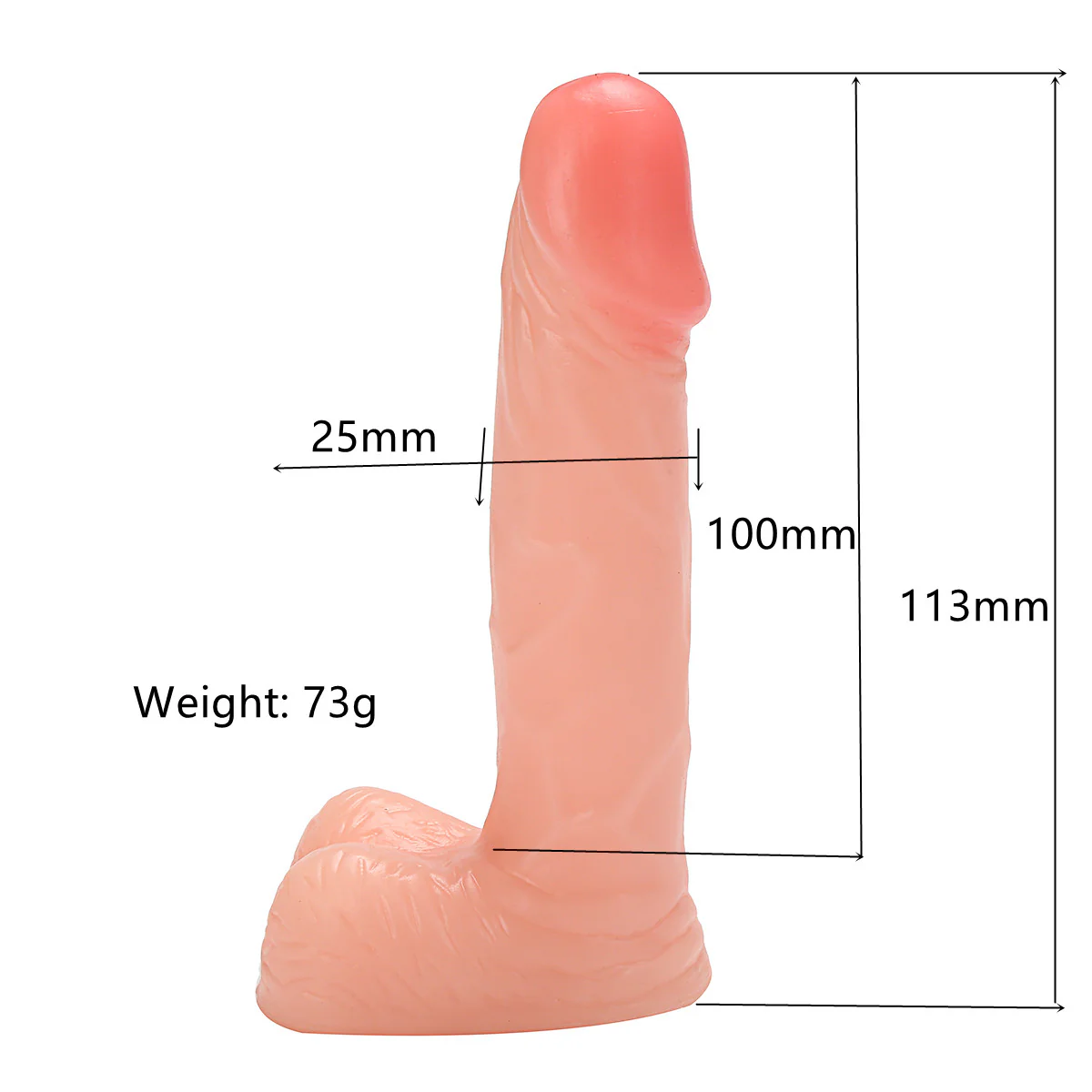 4 Inch Dildo Realistic Trumpet For Beginners