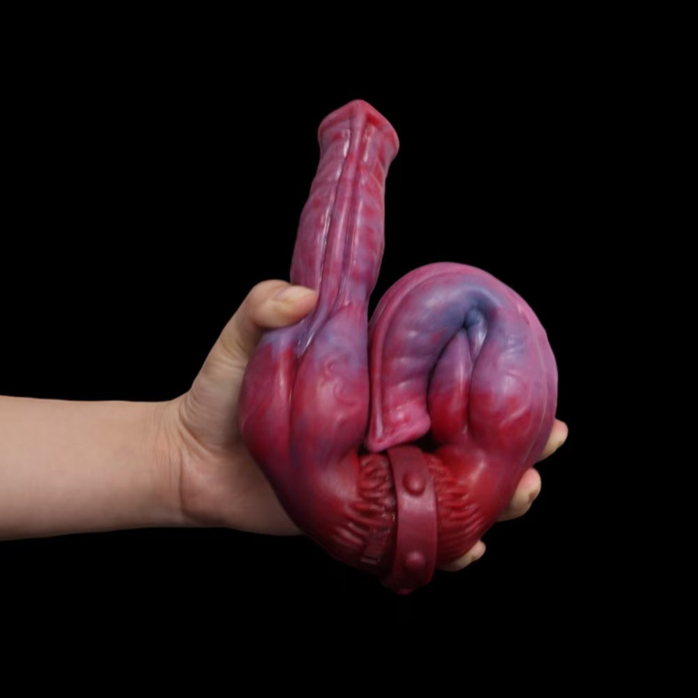 Red Animal Horse Double Knot Dildo