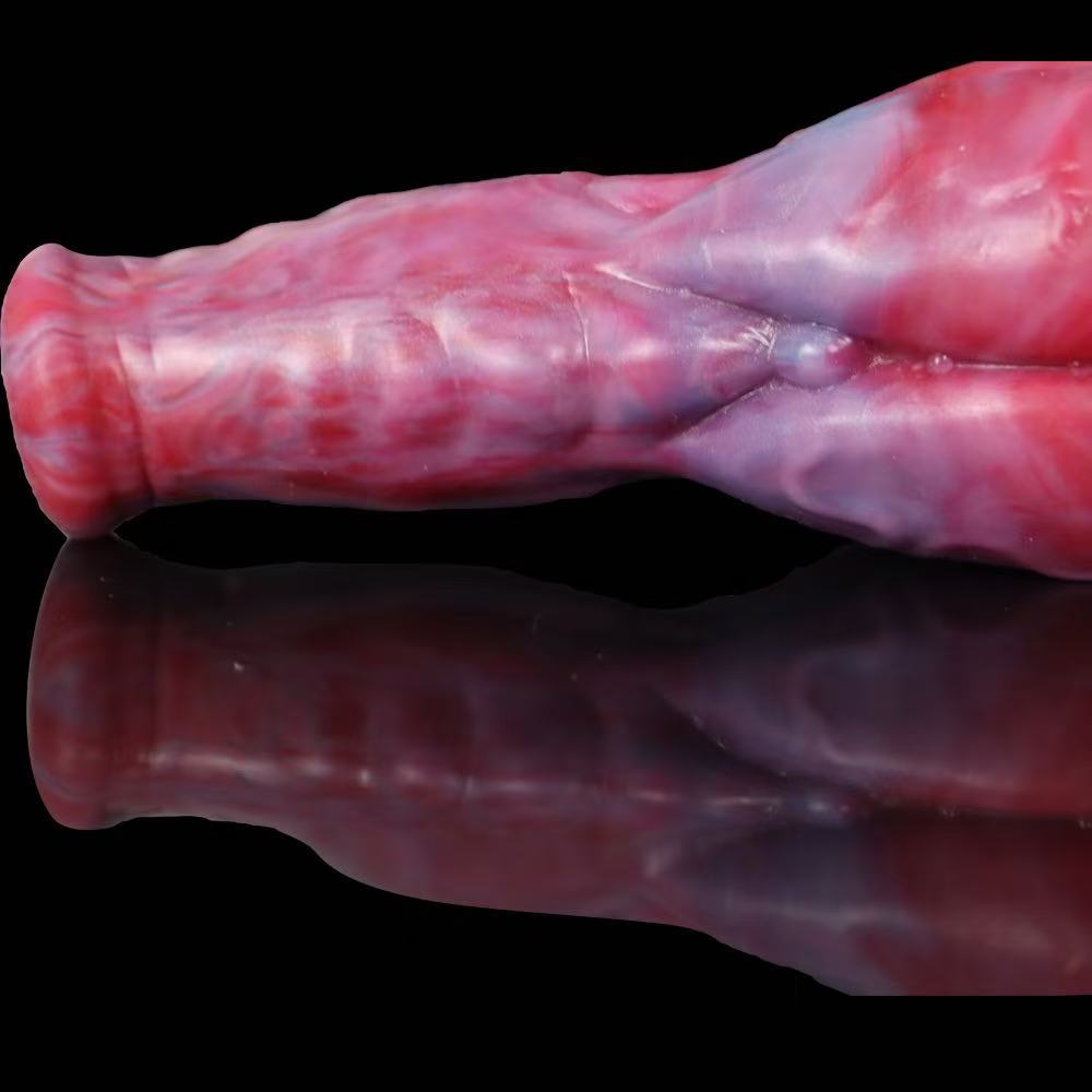 Red Animal Horse Double Knot Dildo