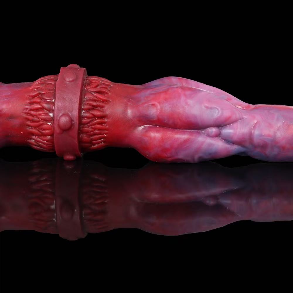 Red Animal Horse Double Knot Dildo