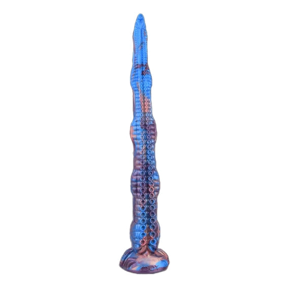 Extra Long Blue Fantasy Tentacle Dildo