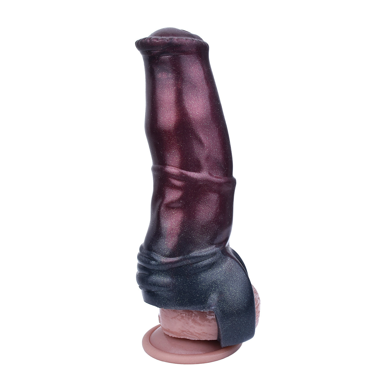 6 Inch Black Platinum Silicone Horse Cock Sleeve