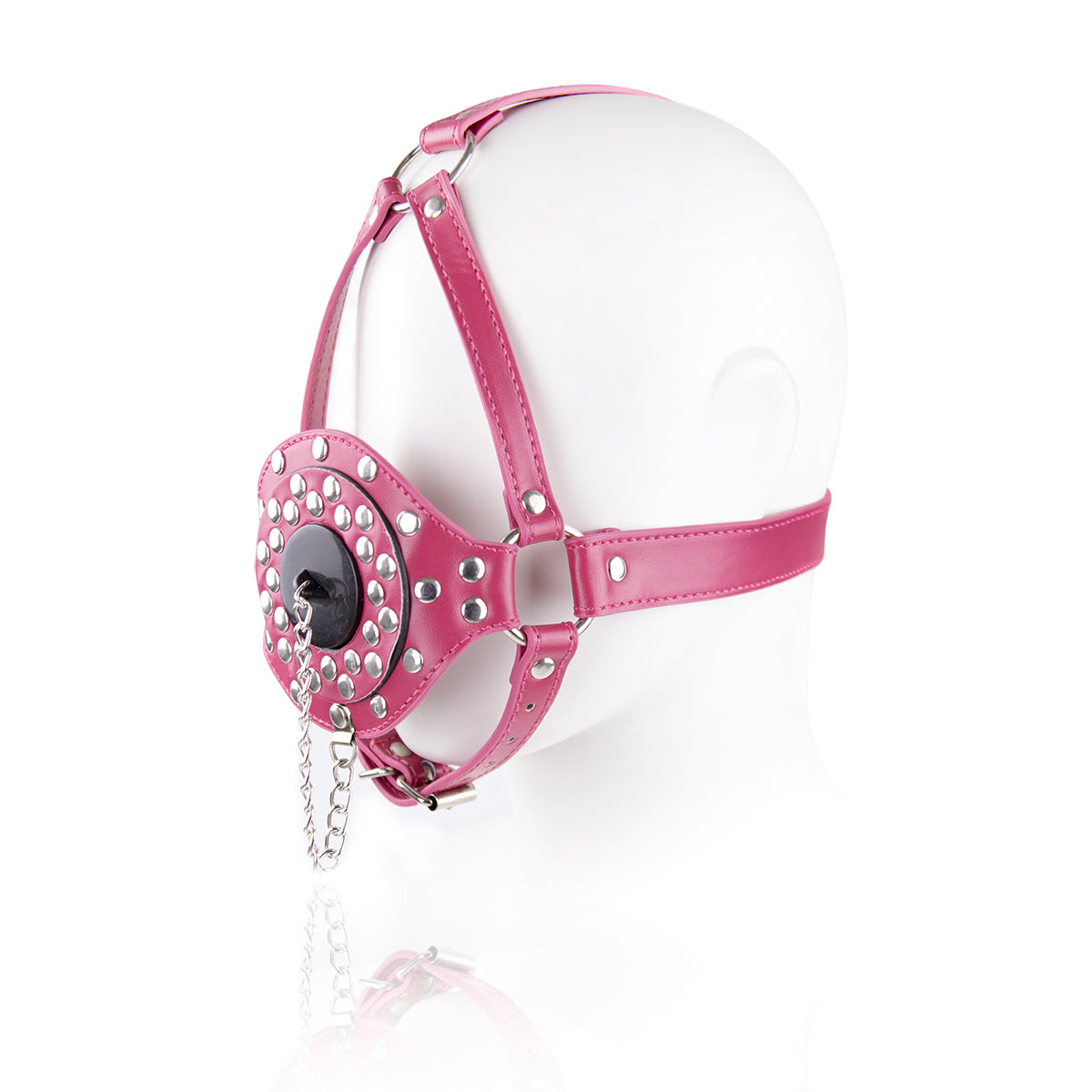 Removable Leather Bondage BDSM Ball Gag Mask