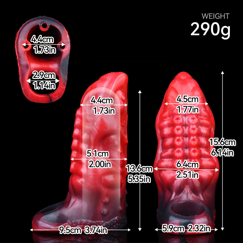 Tentacle Tip Silicone Vibrating Penis Sleevs