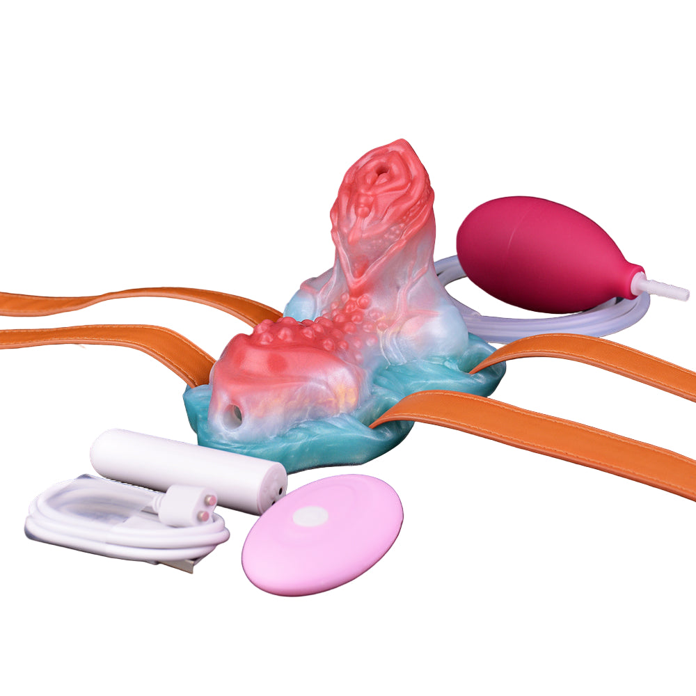 Fantasy Remote Control Strap On Grinder Clit Vibrator