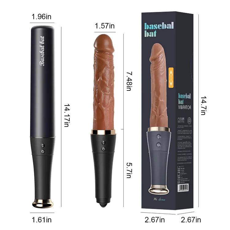 Double Headed Baseball Bat Thrusting Dildo