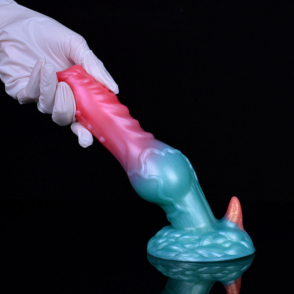 7 Inch Silicone Spiked Knot Dog Dildo