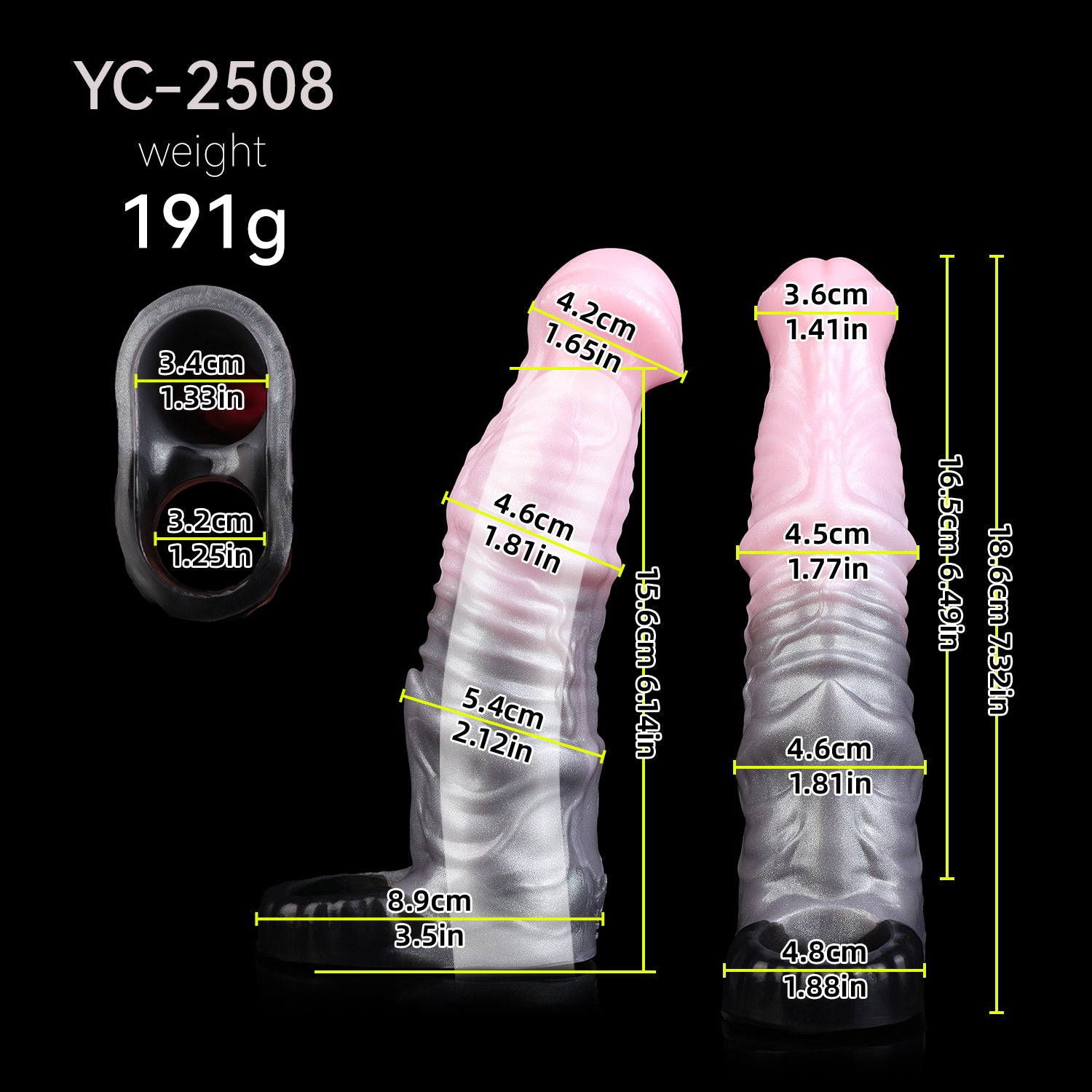 7 Inch Realistic Horse Cock Extend Sleeve