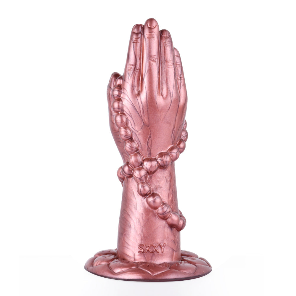 6 Inch Silicone Buddha Bead Hand Fist Dildo