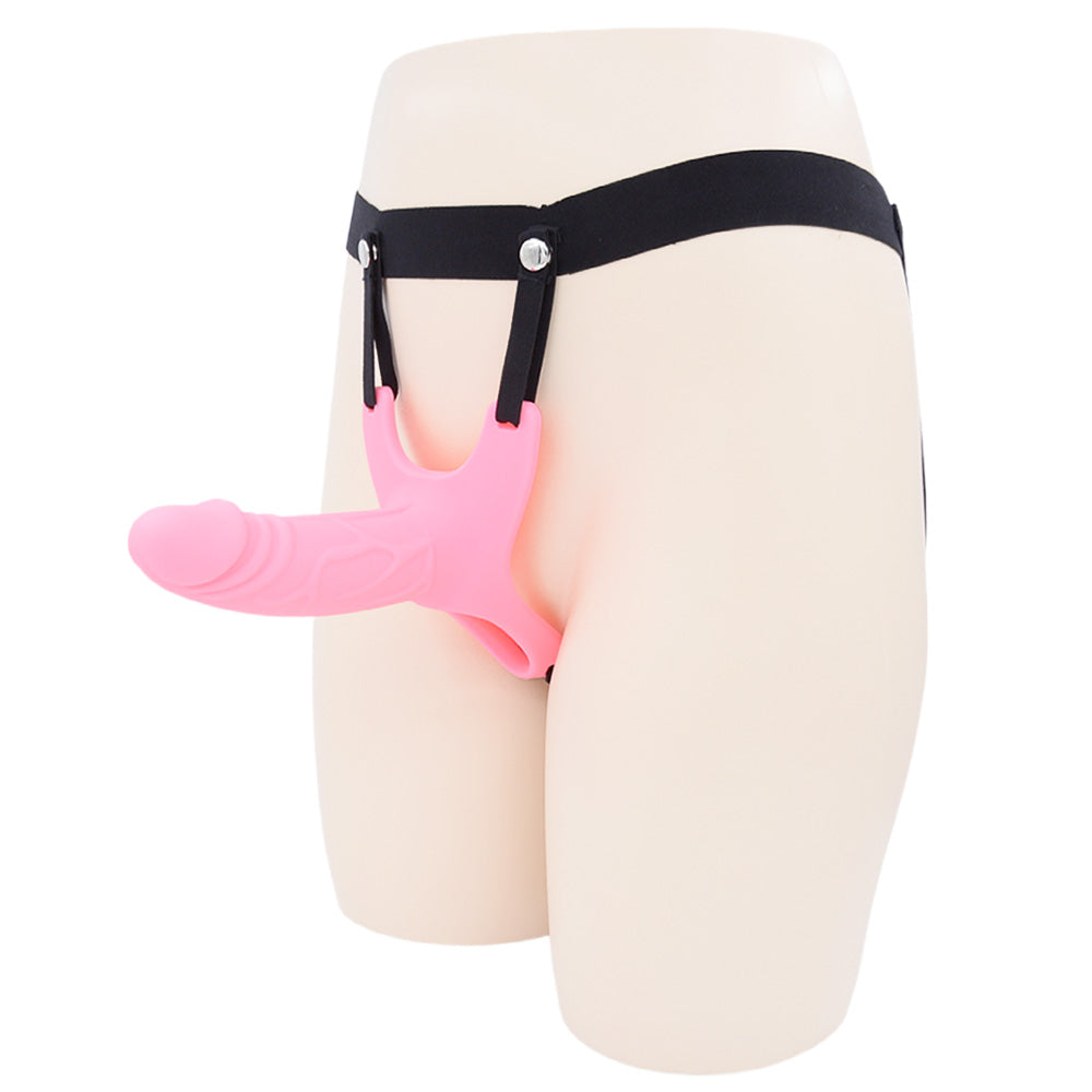 6 Inch Pink Male Hollow Strap On Dildo