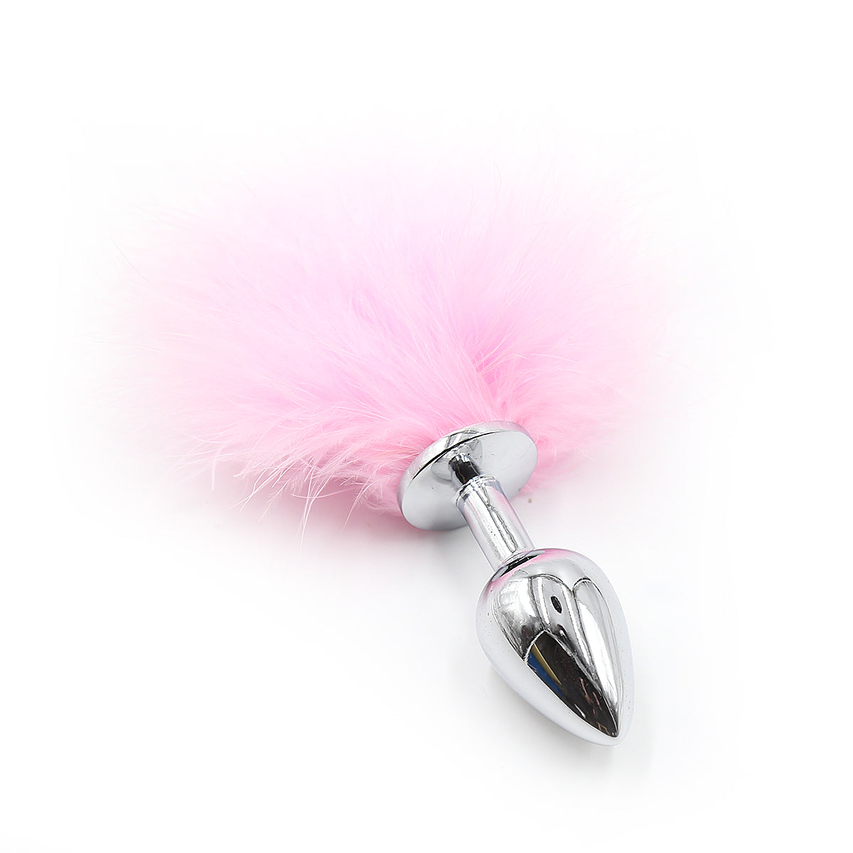 Cute Furry Small Metal Bunny Tail Butt Plug