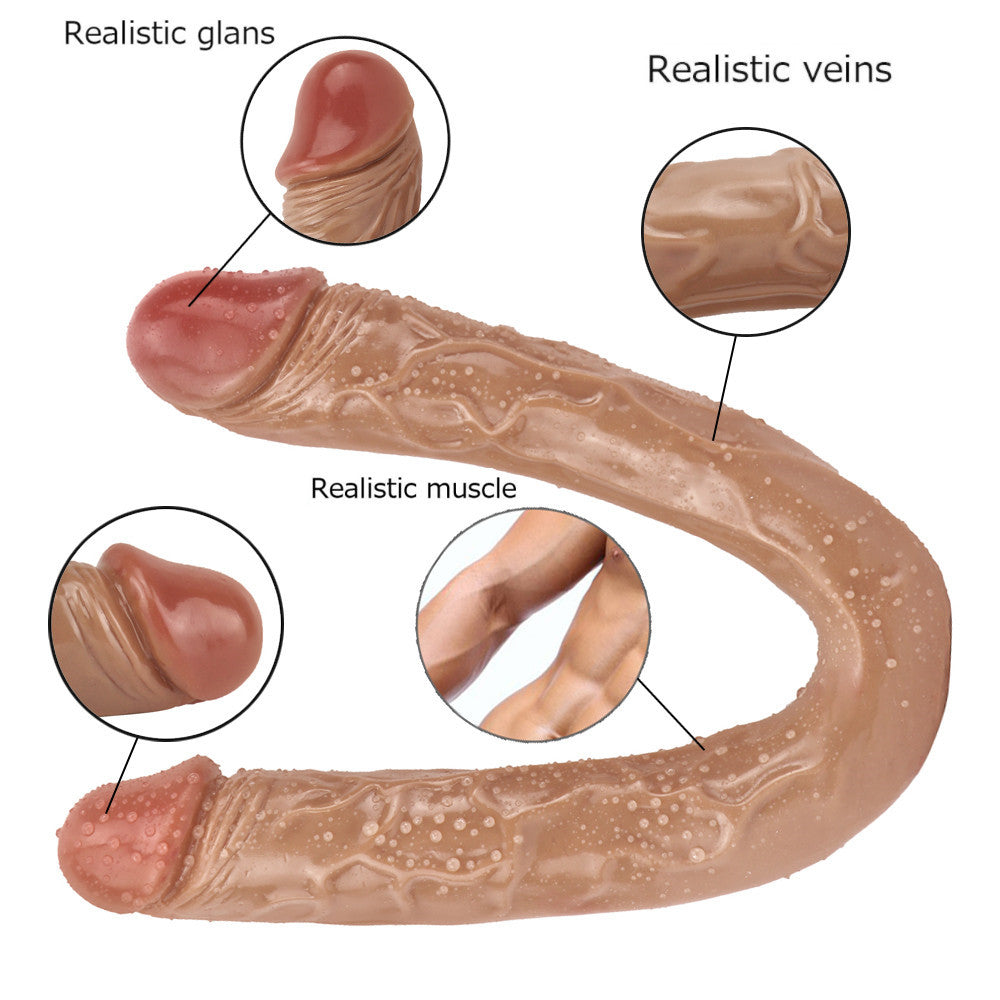 Gode ​​à deux faces de 16 pouces, jouet sexuel