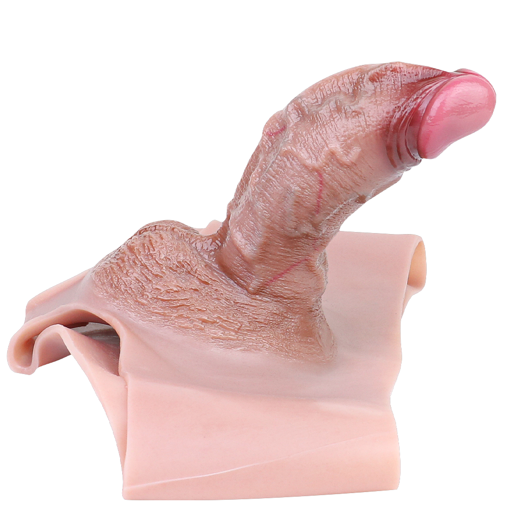 6 Inch Realistic Cock Vein Dildo Panties