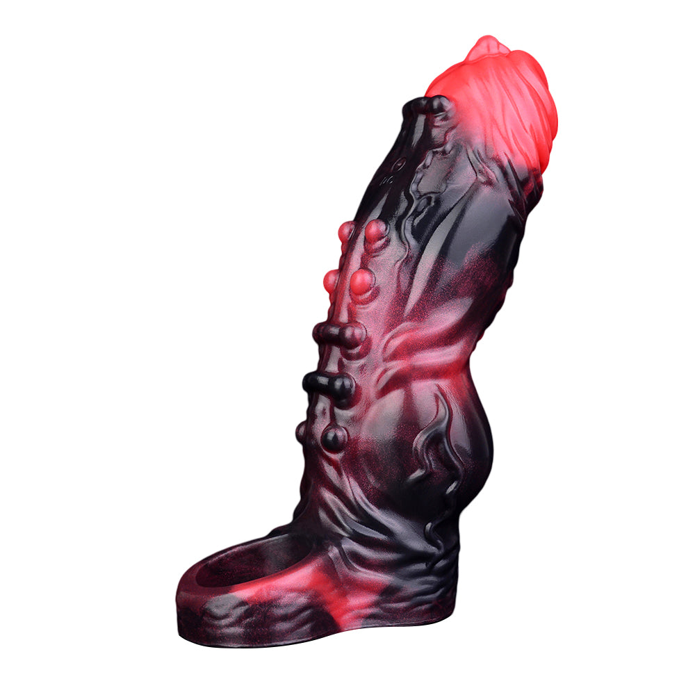 Raised Remote Control Vibrating Penis Sleeve