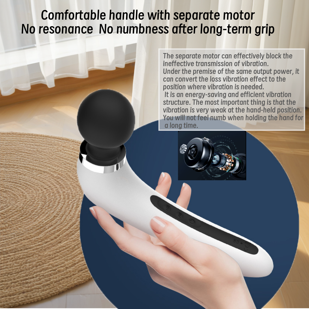 Wireless Rechargeable Multi Function Wand Vibrator