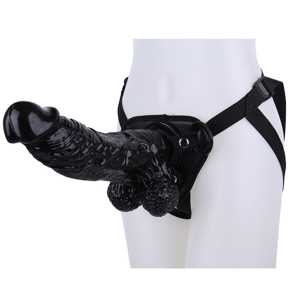 12 Inch Strap On Big Black Dildo