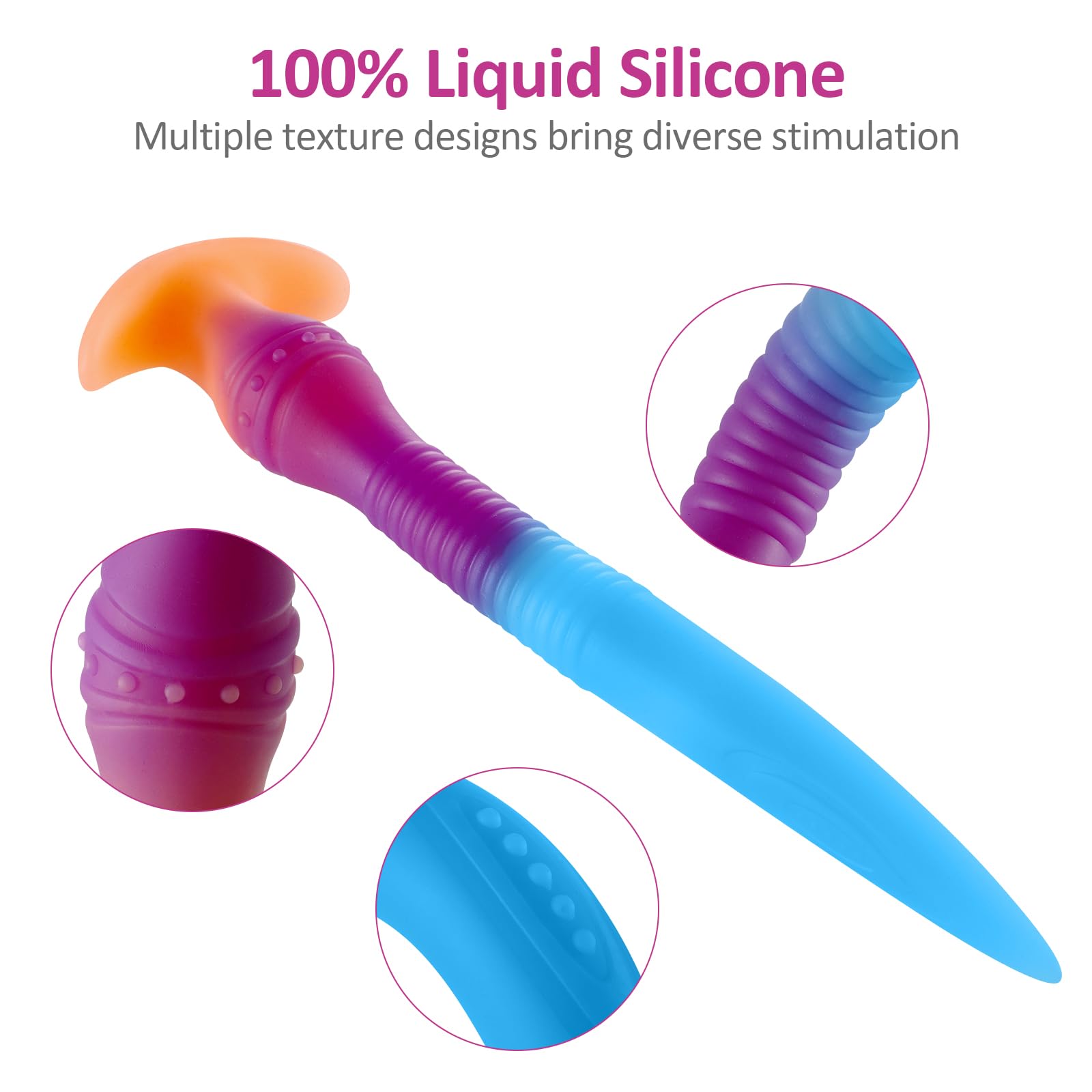 22 Inch Glow In The Dark Fantasy Tentacle Dildo