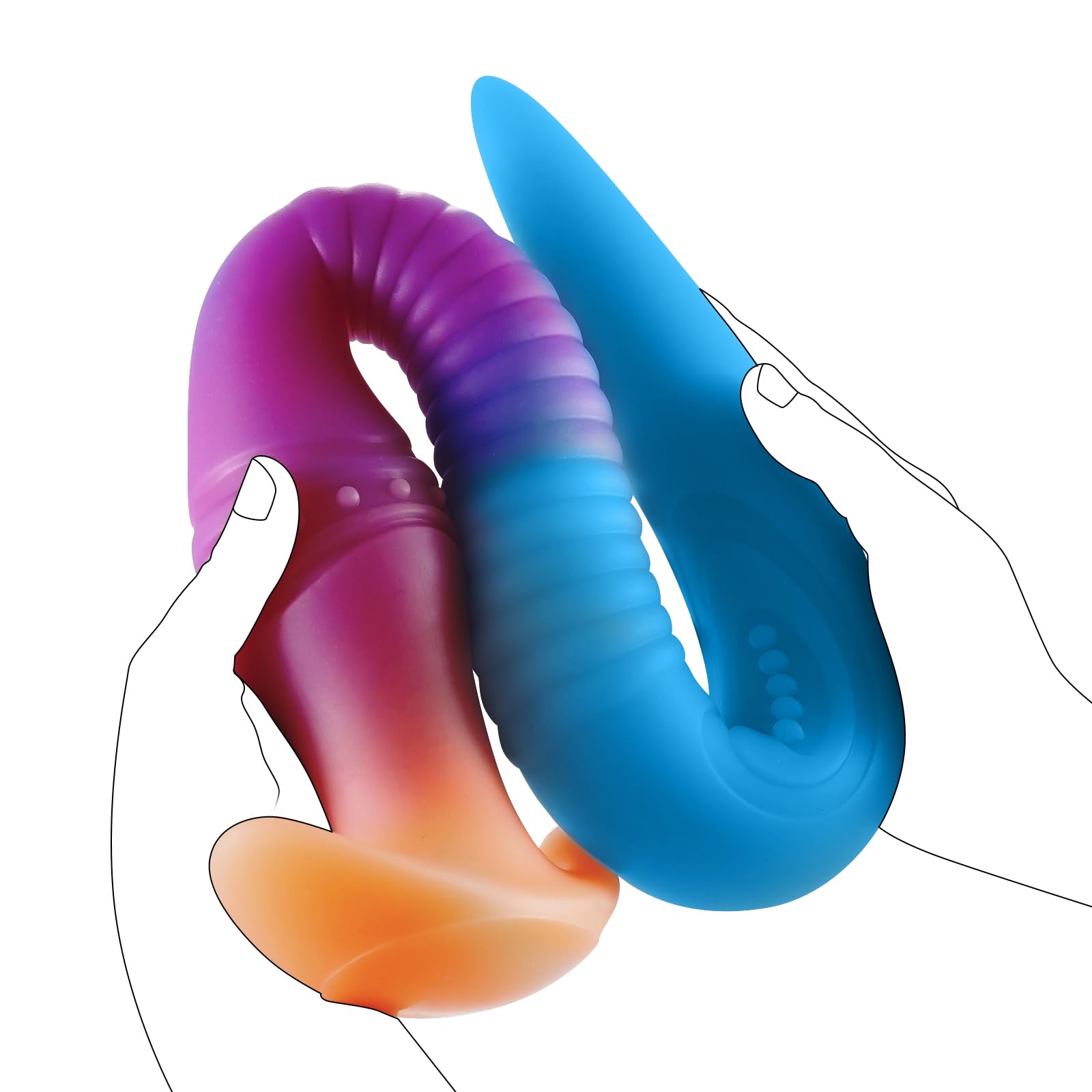 22 Inch Glow In The Dark Fantasy Tentacle Dildo