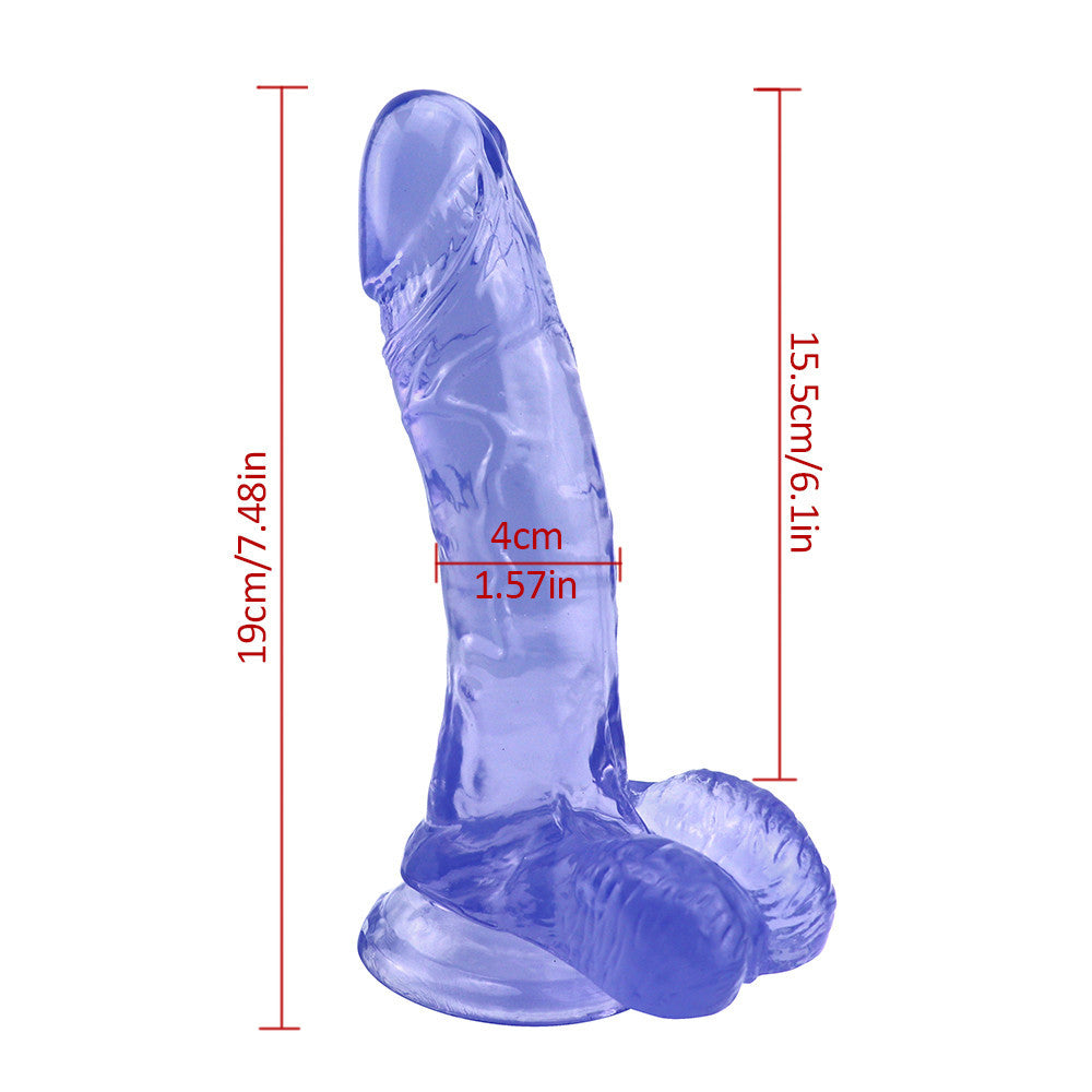 7 inch blue dildo