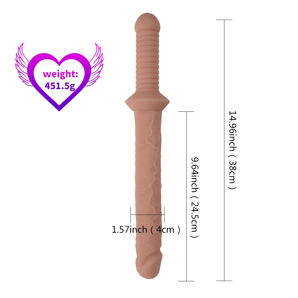 14 Inch Silicone Handheld Dildo Sword