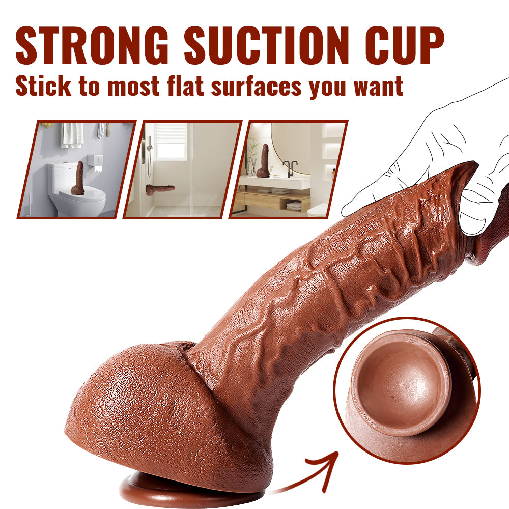 Human Size Curved Realistic Dildo