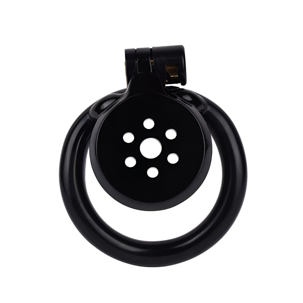 White Resin Male Flat Chastity Cage