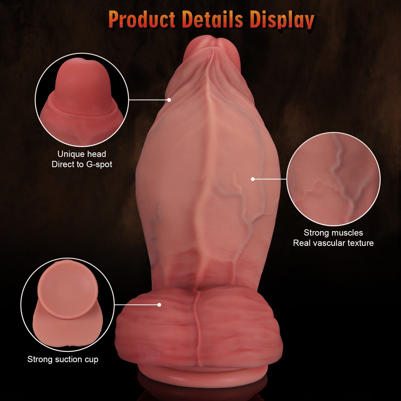 Liquid Silicone Extra Thick 3 Inch Wide Dildo