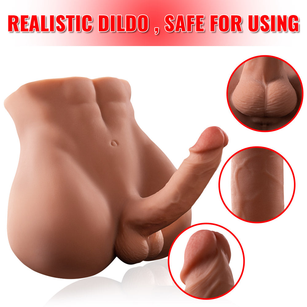 Half Body Lifelike Sex Doll with Dildo