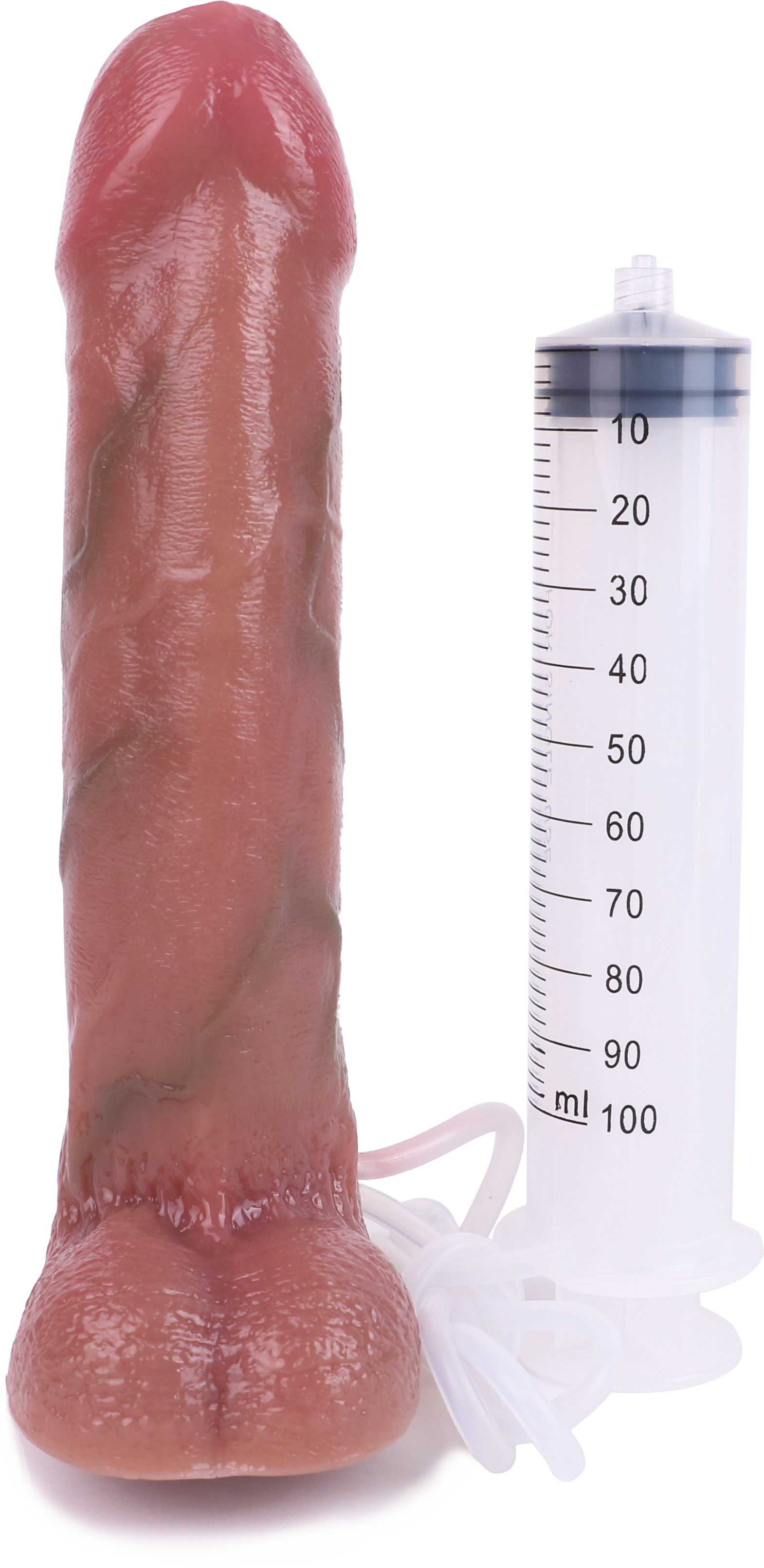 9 Inch Realistic Squirting Dildo With Foreskin
