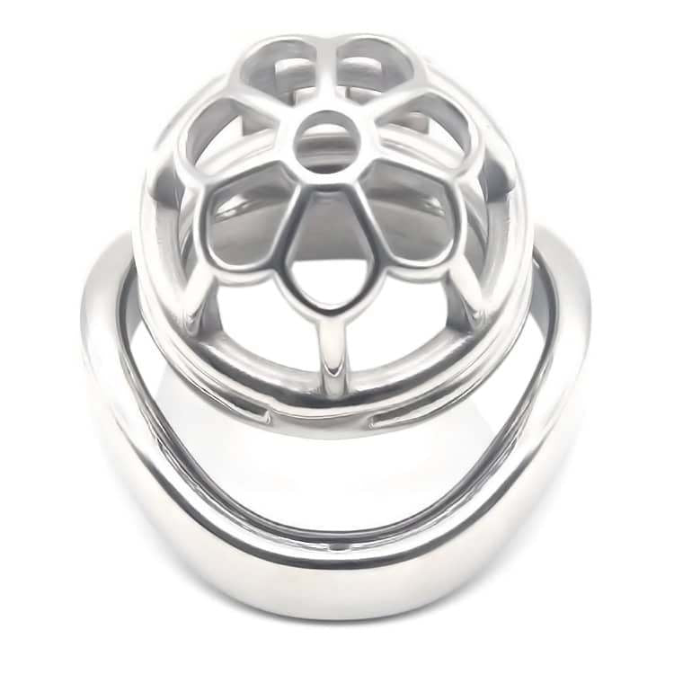 Flower Small Metal Chastity Cage