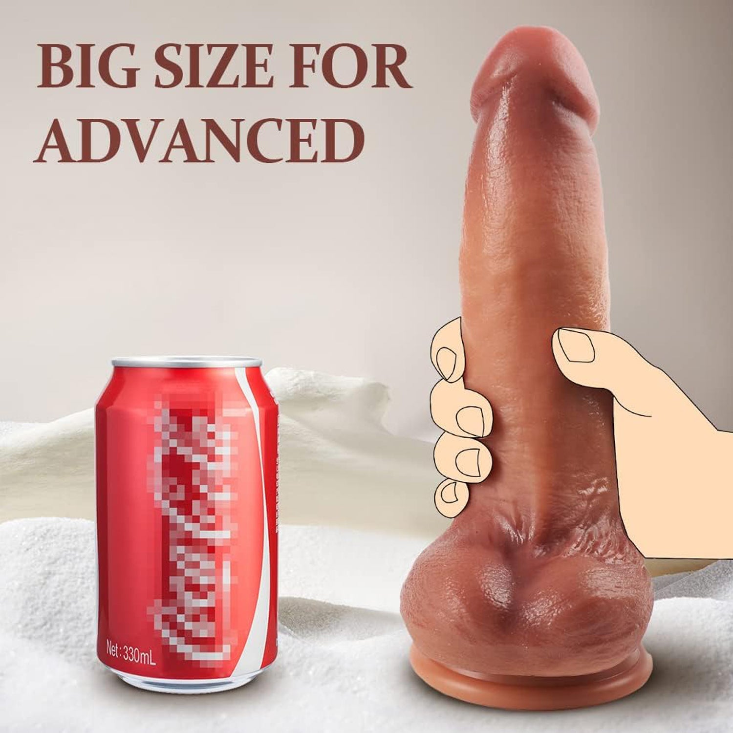 Realistic 10 Inch Big Strap on Dildo