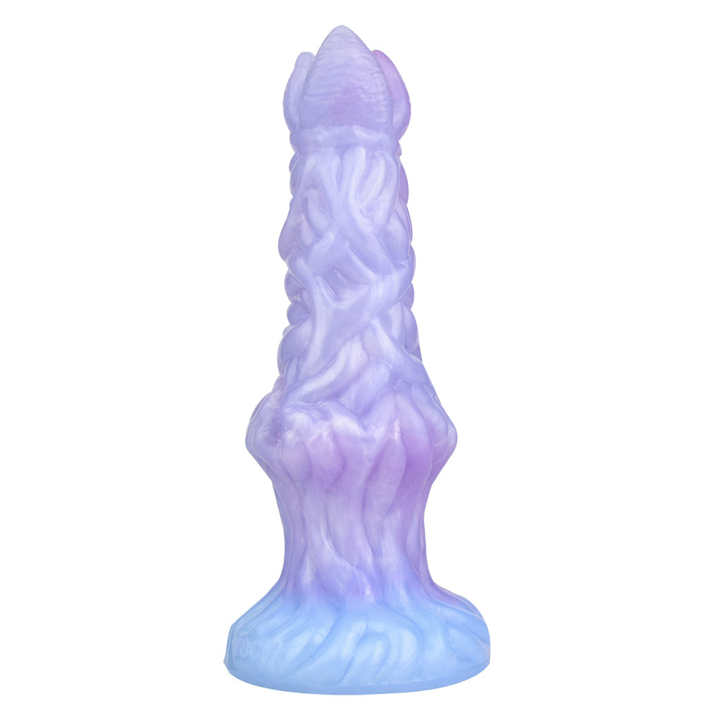 8 Inch Purple Twisted Alien Ovipositor Dildo