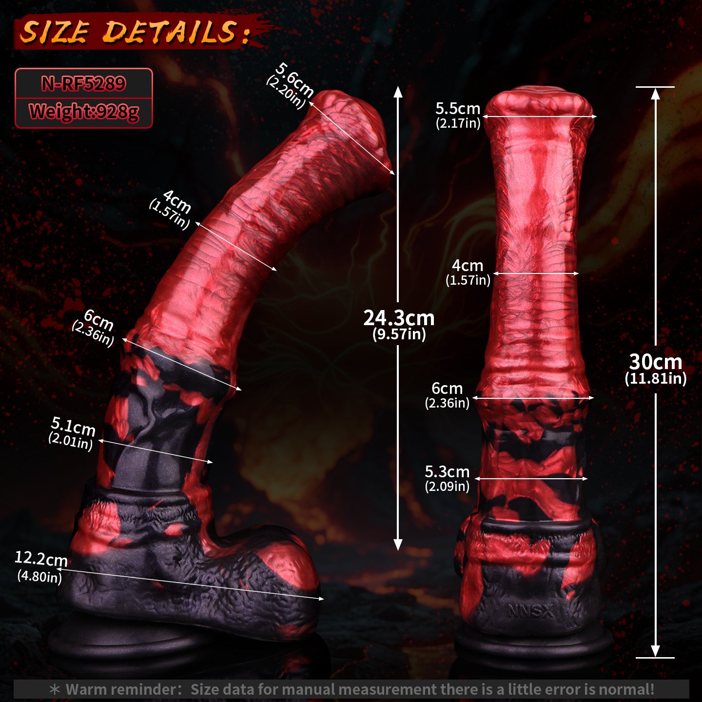 11 Inch Long Big Silicone Horse Dildo