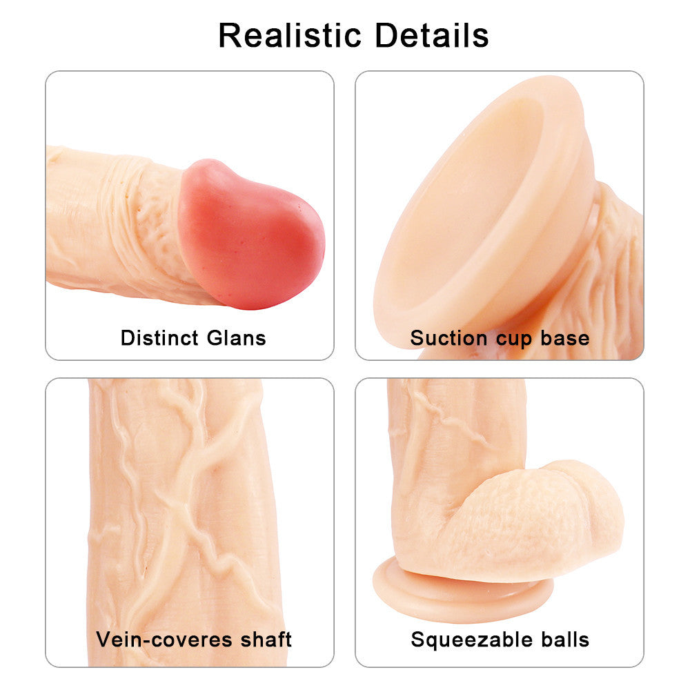 12 Inch Realistic Mushroom Head Big Dildo