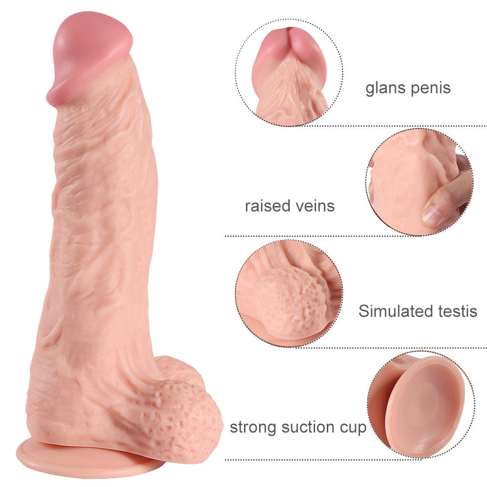 12 Inch Oral Sex Huge Flesh Realistic Dildo