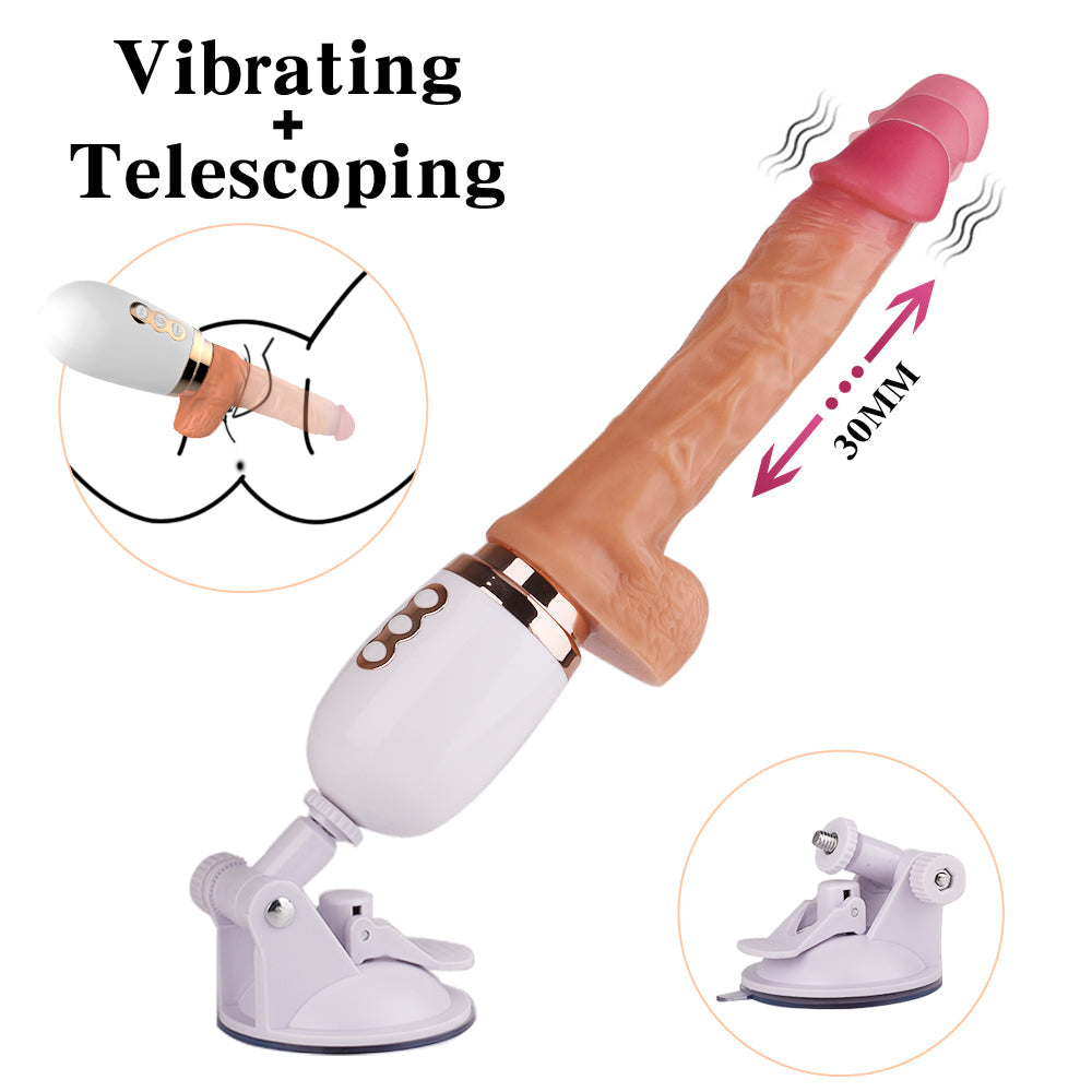 Realistic Silicone Hands Free Thrusting Sex Machine