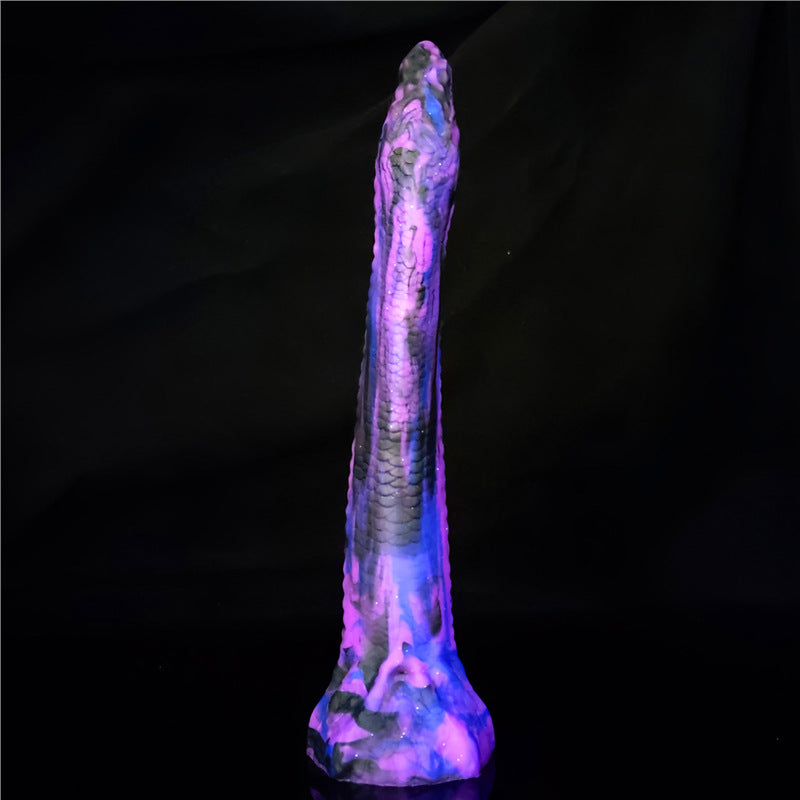 10 Inch Purple Slim Fantasy Snake Dildo
