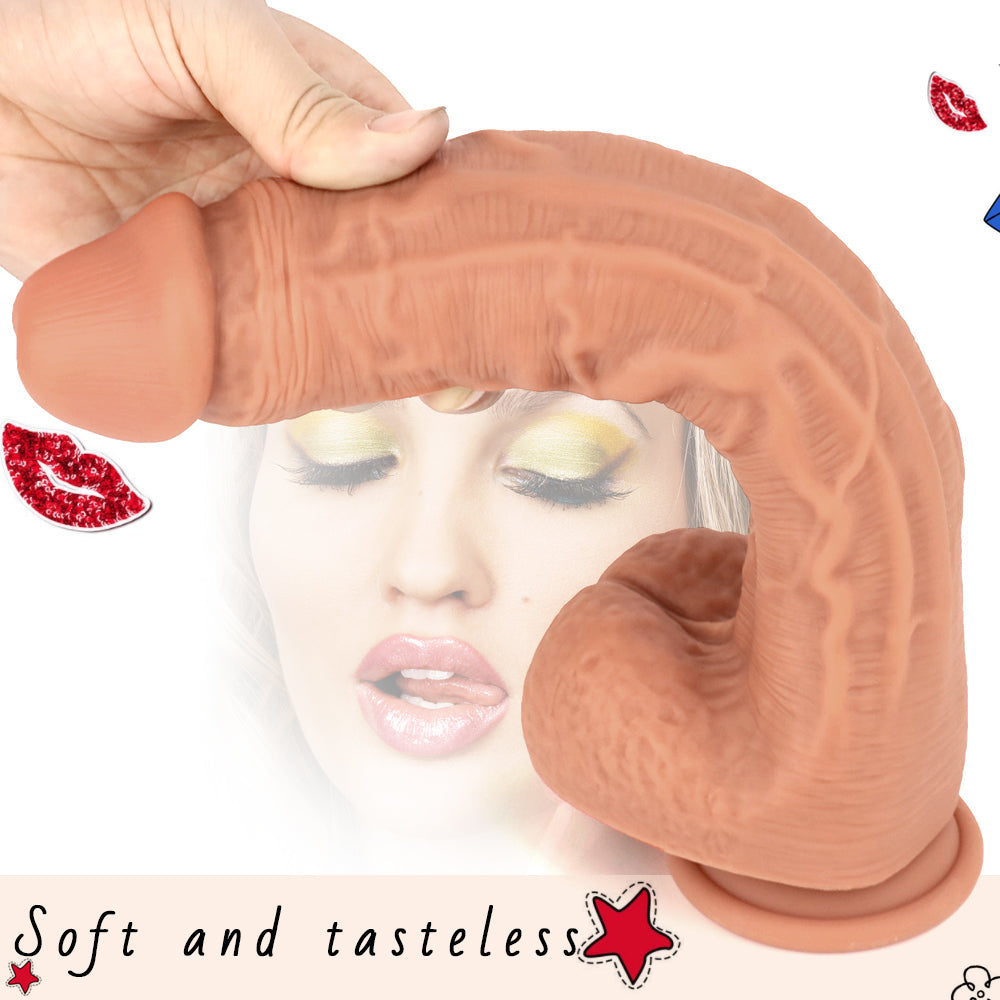12 Inch Long soft Silicone Realistic Dildo