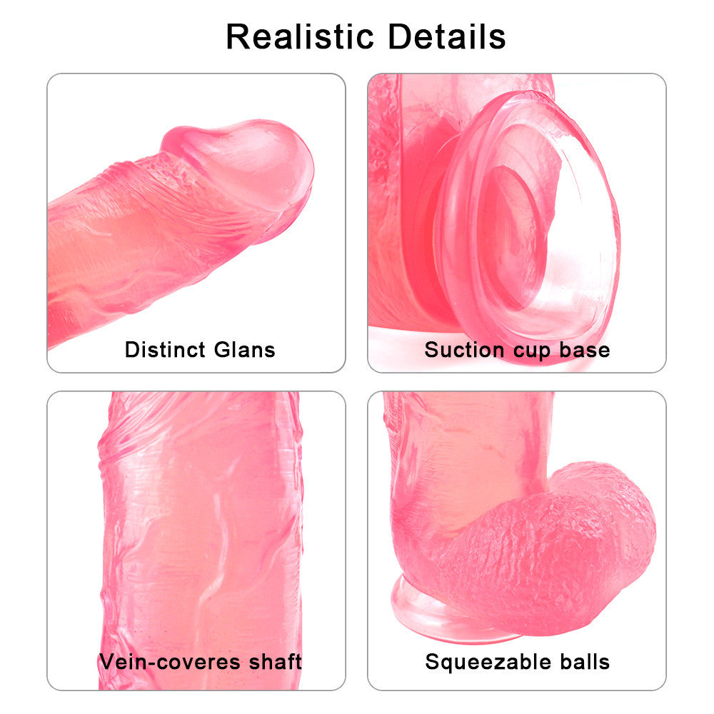 12 Inch Giant Realistic Clear Jelly Dildo