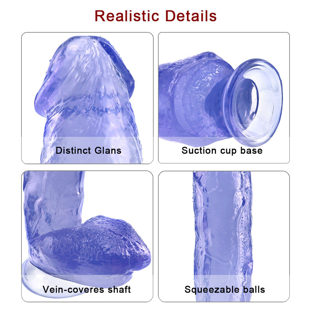 11 Inch Blue Jelly Big Dildo
