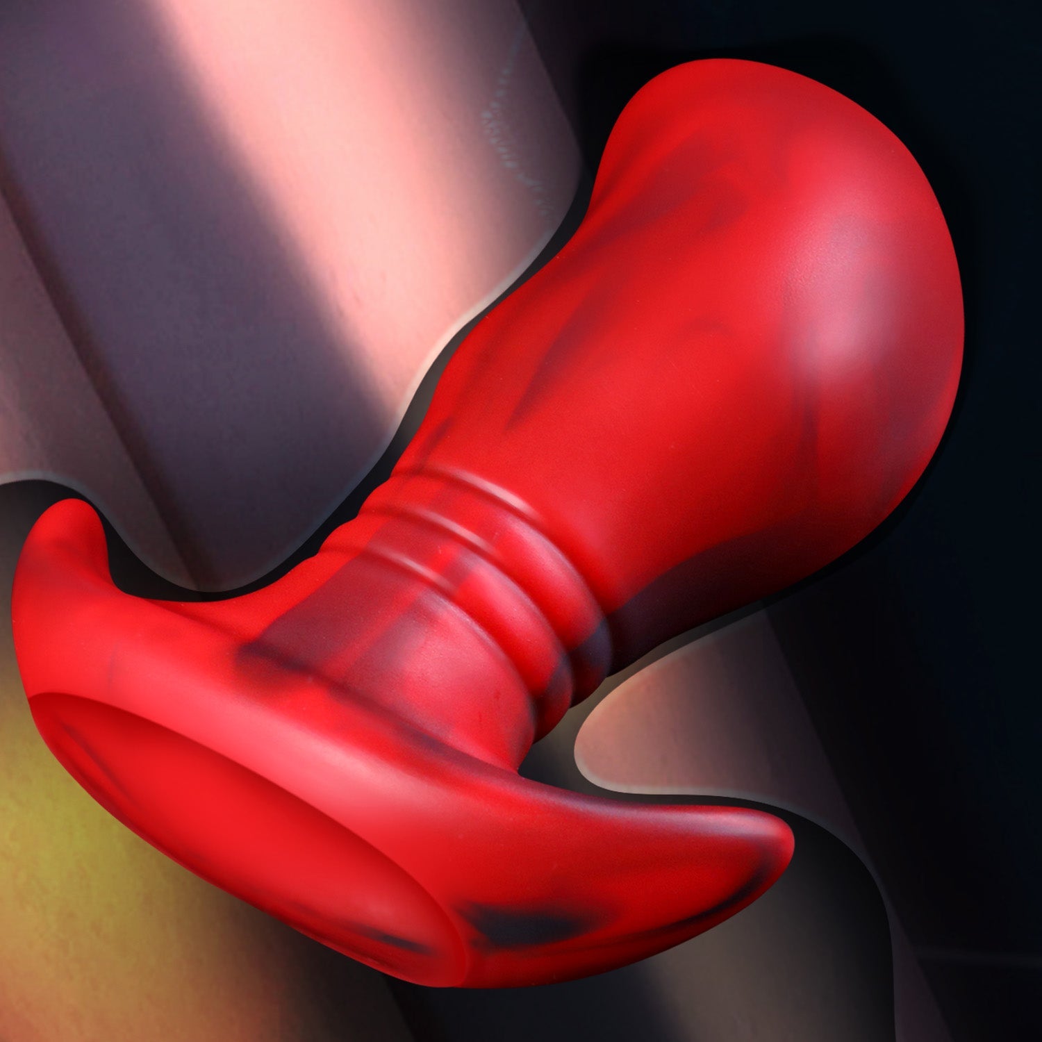 Red Silicone Ball Large Butt Plug