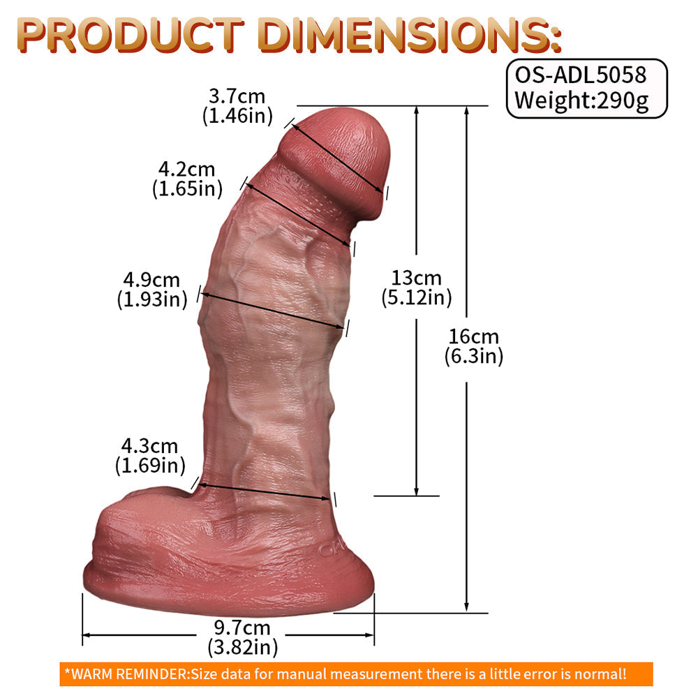 6 Inch Small Silicone Soft Realistic Dildo